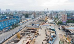東部快線地鐵14號線明年通車，旭東圍擋廠家為城市安全建設美麗屏障！